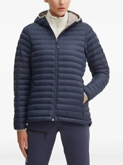 Helly Hansen Hooded Quilted Puffer Jacket In Blue