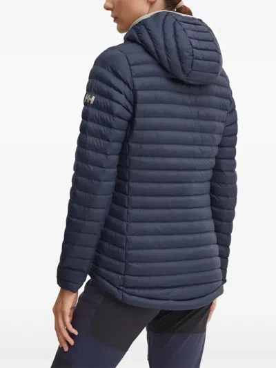 Helly Hansen Hooded Quilted Puffer Jacket In Blue