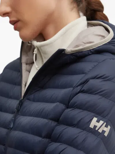 Helly Hansen Hooded Quilted Puffer Jacket In Blue