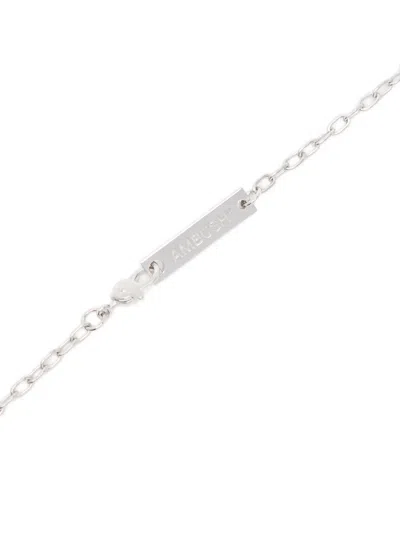 Ambush Teddy Bear Pendant Necklace In Silver