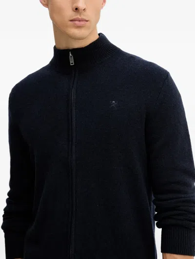 Hackett Zip-up Cardigan In Multi