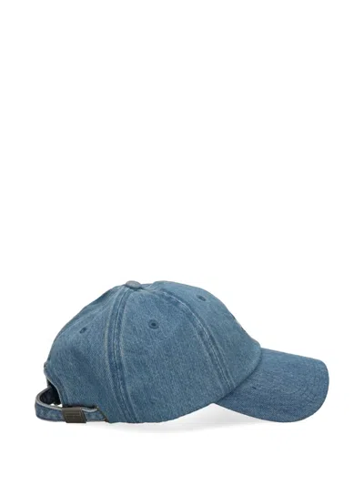 Tommy Jeans Logo-patch Washed Baseball Cap In Blue