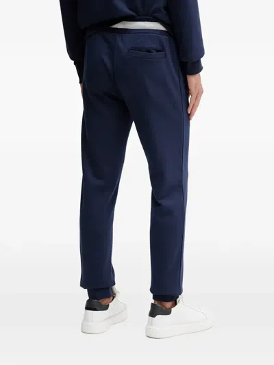 Hackett Embroidered-logo Track Pants In Blue