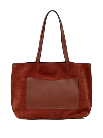 Gianni Chiarini Magnetic-fastening Tote Bag In Brown