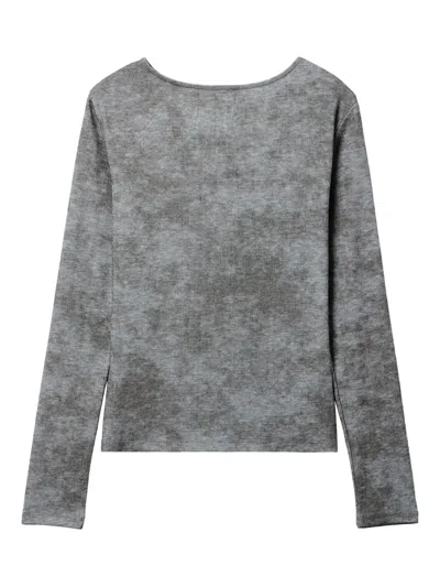 B+ab Knot-detail Long-sleeve Top In Black