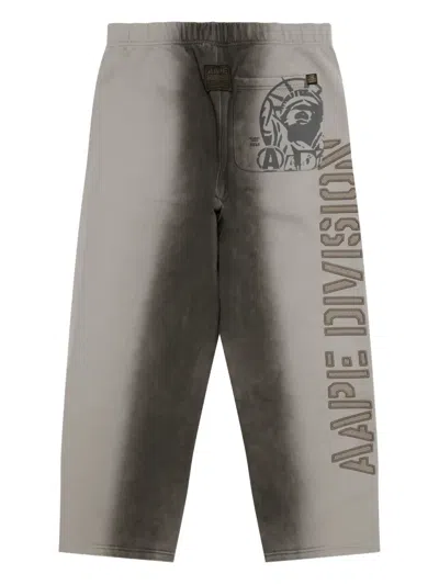 Aape By A Bathing Ape Graphic-print Track Pants In Brown