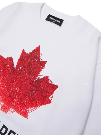 Dsquared2 Logo Crew-neck Sweatshirt In Gray