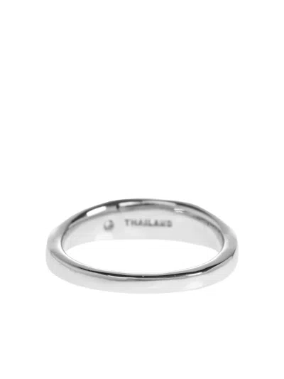 Coach Logo Plaque Ring Set Of Two In Gold