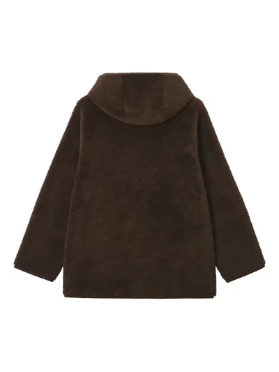 B+ab Patch-pocket Hooded Coat In Brown