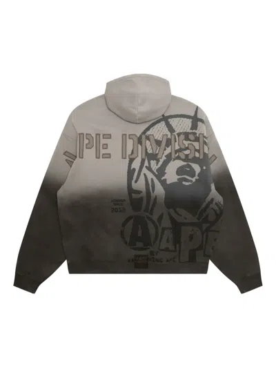 Aape By A Bathing Ape Logo-print Hoodie In Brown