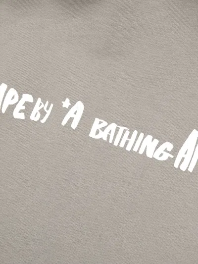 Aape By A Bathing Ape Logo-print Hoodie In Brown