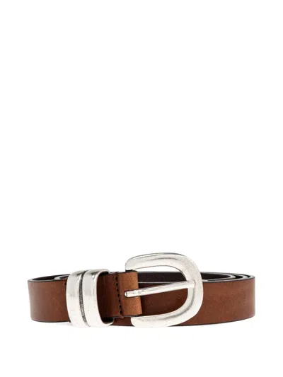 By Malene Birger Zoilo Metal Buckle Belt In Brown