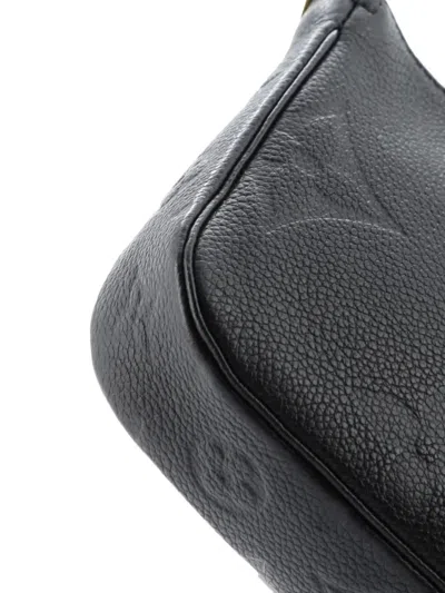 Pre-owned Louis Vuitton Multi Pochette Accessoires Monogram Empreinte Giant Crossbody Bag In Black