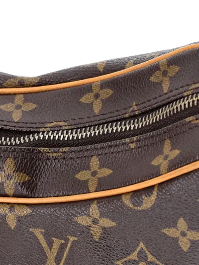Pre-owned Louis Vuitton Croissant Handbag Monogram Canvas Pm Hobo Bag In Brown