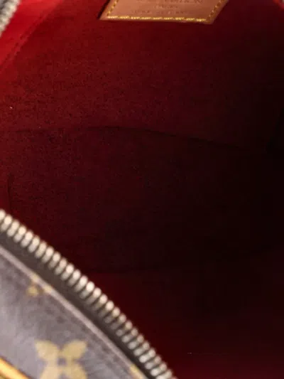 Pre-owned Louis Vuitton Croissant Handbag Monogram Canvas Pm Hobo Bag In Brown