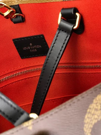 Pre-owned Louis Vuitton Onthego Reverse Monogram Giant Gm Tote Bag In Brown