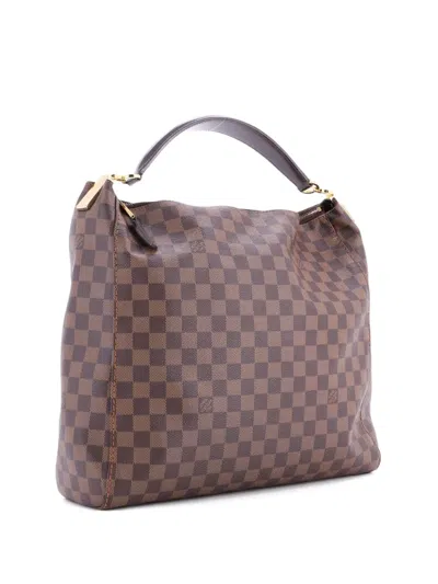 Pre-owned Louis Vuitton Portobello Handbag Damier Gm Hobo Bag In Brown
