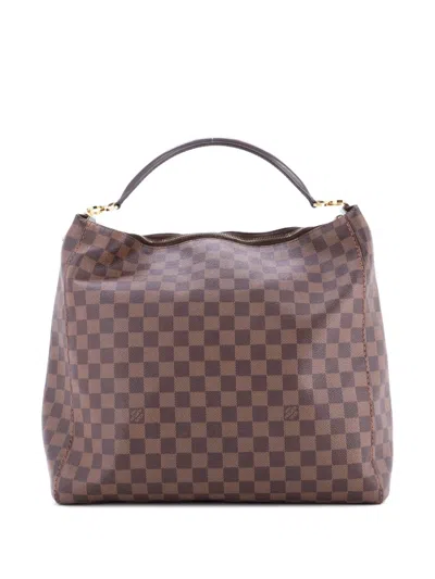Pre-owned Louis Vuitton Portobello Handbag Damier Gm Hobo Bag In Brown