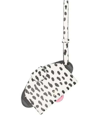Fendi Best Friends Forever Dog-head Strap Card Case In Multi