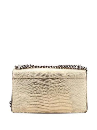 Pre-owned Gucci Dionysus Bag Lizard Small Shoulder Bag In Gold