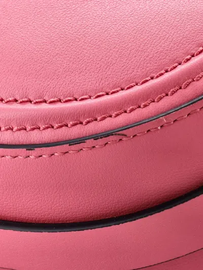 Pre-owned Valentino Garavani Vlogo Walk Leather Crossbody Bag In Pink