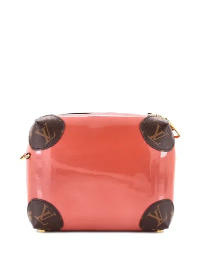 Pre-owned Louis Vuitton Venice Handbag Vernis With Monogram Canvas Crossbody Bag In Brown