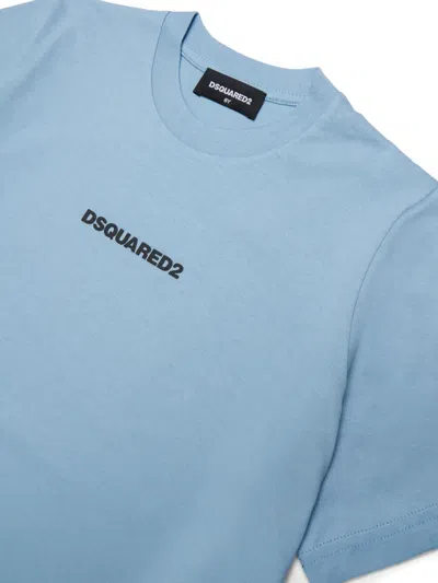 Dsquared2 Logo Short-sleeves T-shirt In Blue