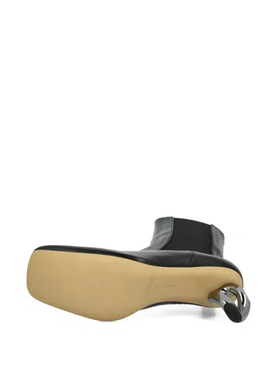 Jw Anderson Chain-heel Leather Chelsea Boots In Black