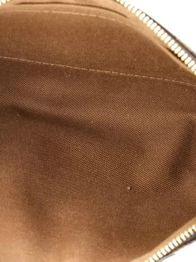 Pre-owned Louis Vuitton Pochette Accessoires Nm Monogram Canvas Clutch Bag In Brown