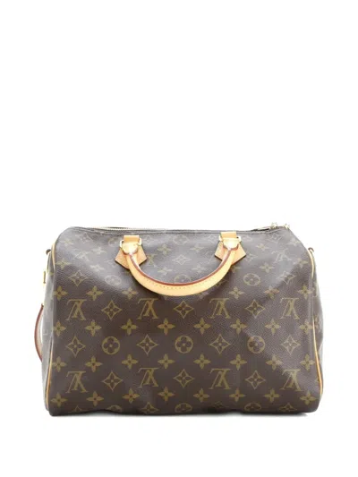 Pre-owned Louis Vuitton Speedy Bandouliere Bag Monogram Canvas 30 Shoulder Bag In Brown