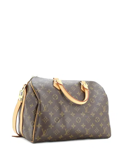 Pre-owned Louis Vuitton Speedy Bandouliere Bag Monogram Canvas 30 Shoulder Bag In Brown