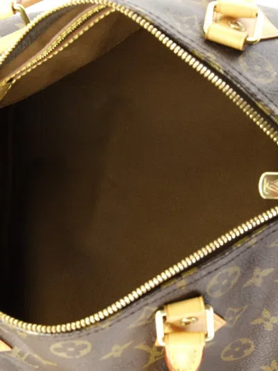 Pre-owned Louis Vuitton Speedy Bandouliere Bag Monogram Canvas 30 Shoulder Bag In Brown