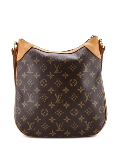 Pre-owned Louis Vuitton Odeon Handbag Monogram Canvas Pm Crossbody Bag In Brown