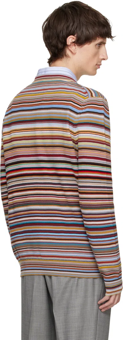 Paul Smith Multicolor 'signature Stripe' Crew Neck Sweater In Multi