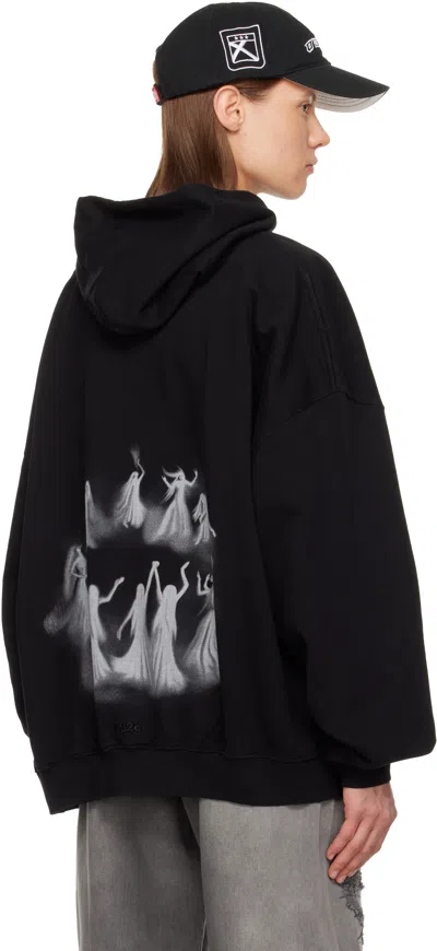 032c Black Hansel And Gretel Oversized Hoodie In Black