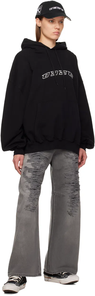 032c Black Hansel And Gretel Oversized Hoodie In Black