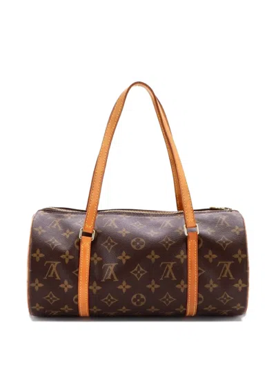 Pre-owned Louis Vuitton Papillon Handbag Monogram Canvas 30 Shoulder Bag In Brown