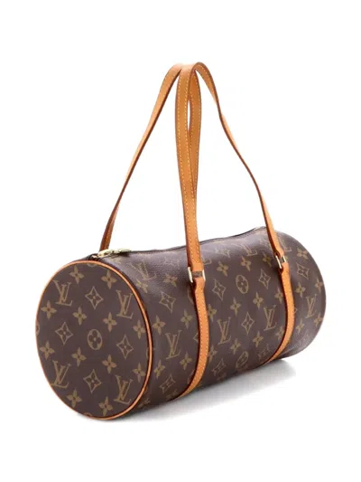 Pre-owned Louis Vuitton Papillon Handbag Monogram Canvas 30 Shoulder Bag In Brown