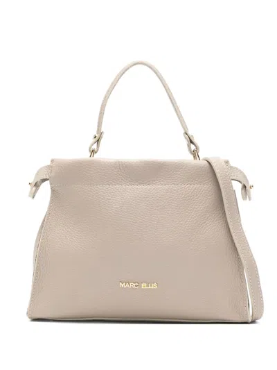 Marc Ellis Adele Logo-lettering Tote Bag In Purple