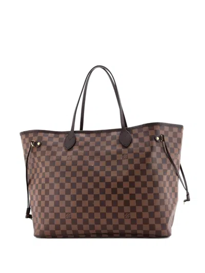 Pre-owned Louis Vuitton Neverfull Damier Gm Tote Bag In Brown