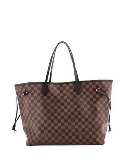Pre-owned Louis Vuitton Neverfull Damier Gm Tote Bag In Brown