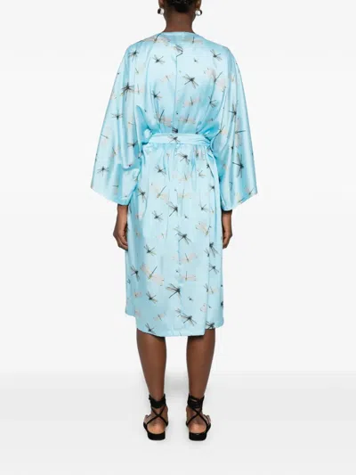 Parlor Dragonfly-print Set In Blue