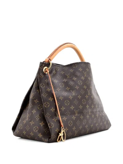 Pre-owned Louis Vuitton Artsy Handbag Monogram Canvas Mm Hobo Bag In Brown