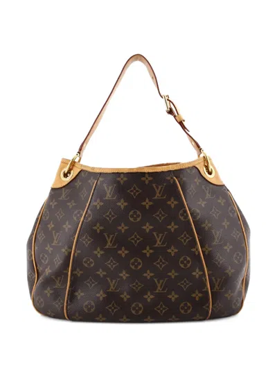 Pre-owned Louis Vuitton Galliera Handbag Monogram Canvas Pm Hobo Bag In Brown