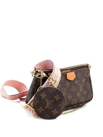 Pre-owned Louis Vuitton Multi Pochette Accessoires Monogram Canvas Crossbody Bag In Brown