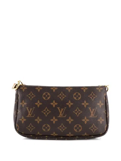 Pre-owned Louis Vuitton Multi Pochette Accessoires Monogram Canvas Crossbody Bag In Brown