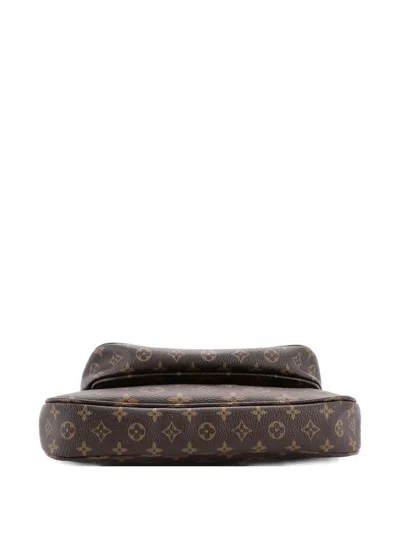 Pre-owned Louis Vuitton Multi Pochette Accessoires Monogram Canvas Crossbody Bag In Brown