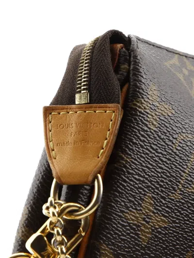 Pre-owned Louis Vuitton Eva Handbag Monogram Canvas Clutch Bag In Brown