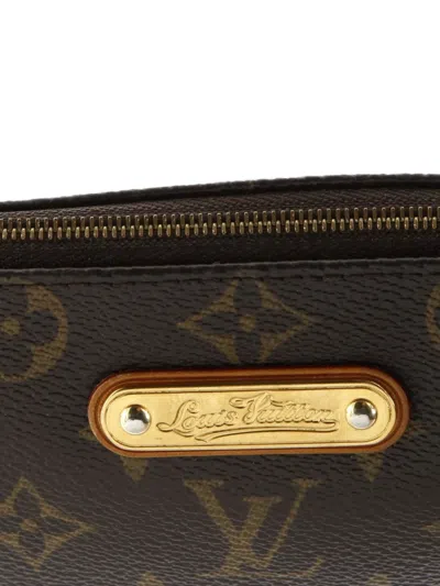 Pre-owned Louis Vuitton Eva Handbag Monogram Canvas Clutch Bag In Brown
