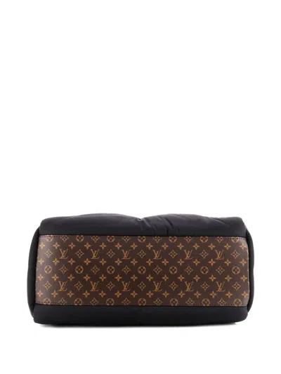 Pre-owned Louis Vuitton Pillow Onthego Tote Monogram Quilted Econyl Nylon Mm Satchel In Black